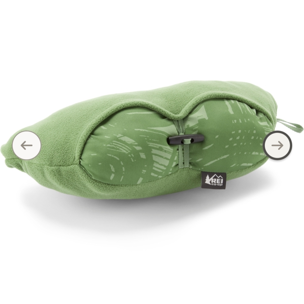 Green REI Travel Pillow
